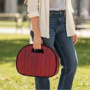 Baskets of Cambodia Sustainable Fair Trade Rattan Tote